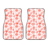 Coral Reef Pattern Print Design 05 Front Car Mats