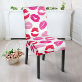 Lips Pattern Print Design 05 Dining Chair Slipcover