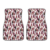 Crow Tree Leaves Pattern Front Car Mats