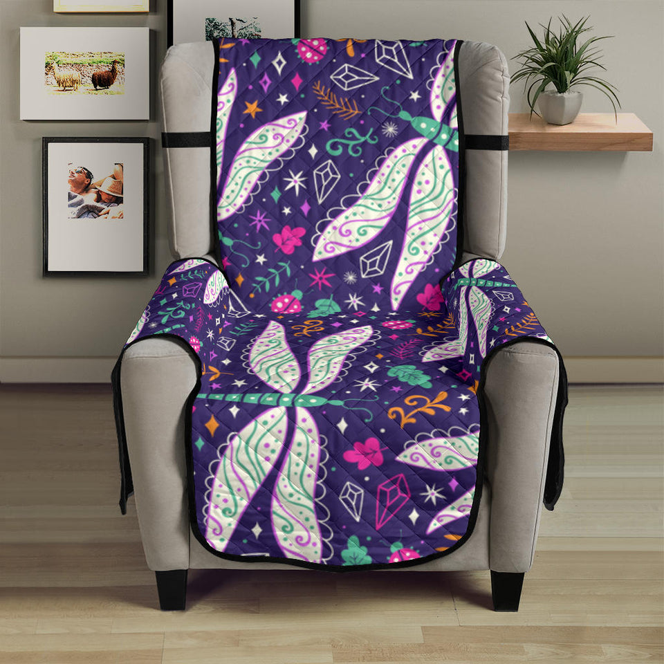 Cute Dragonfly Pattern Chair Cover Protector