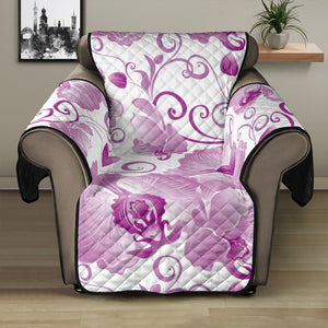 Orchid Pattern Recliner Cover Protector