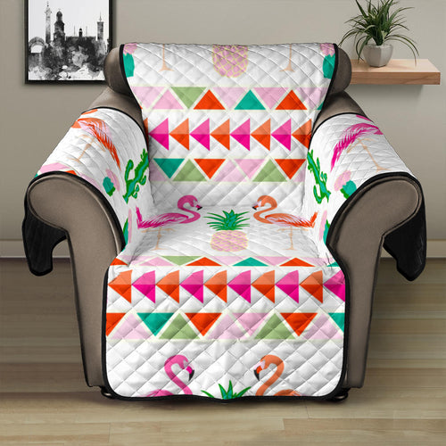 Flamingo Pattern Recliner Cover Protector