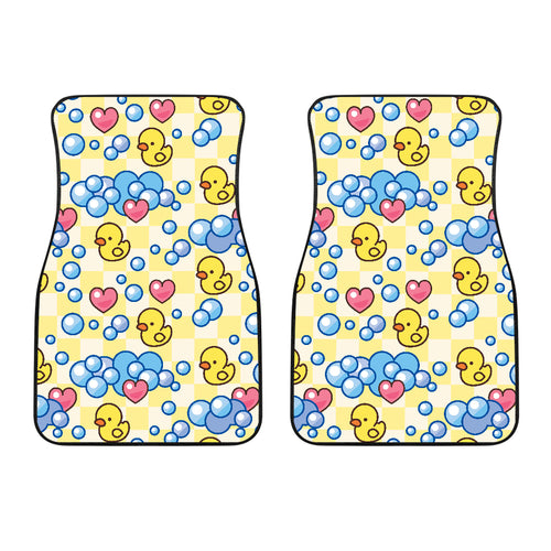 Duck Toy Pattern Print Design 01 Front Car Mats