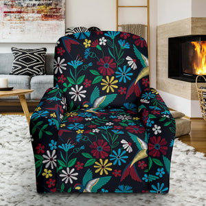 Swallow Pattern Print Design 04 Recliner Chair Slipcover
