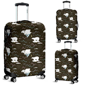 Polar Bear Pattern Background Luggage Covers