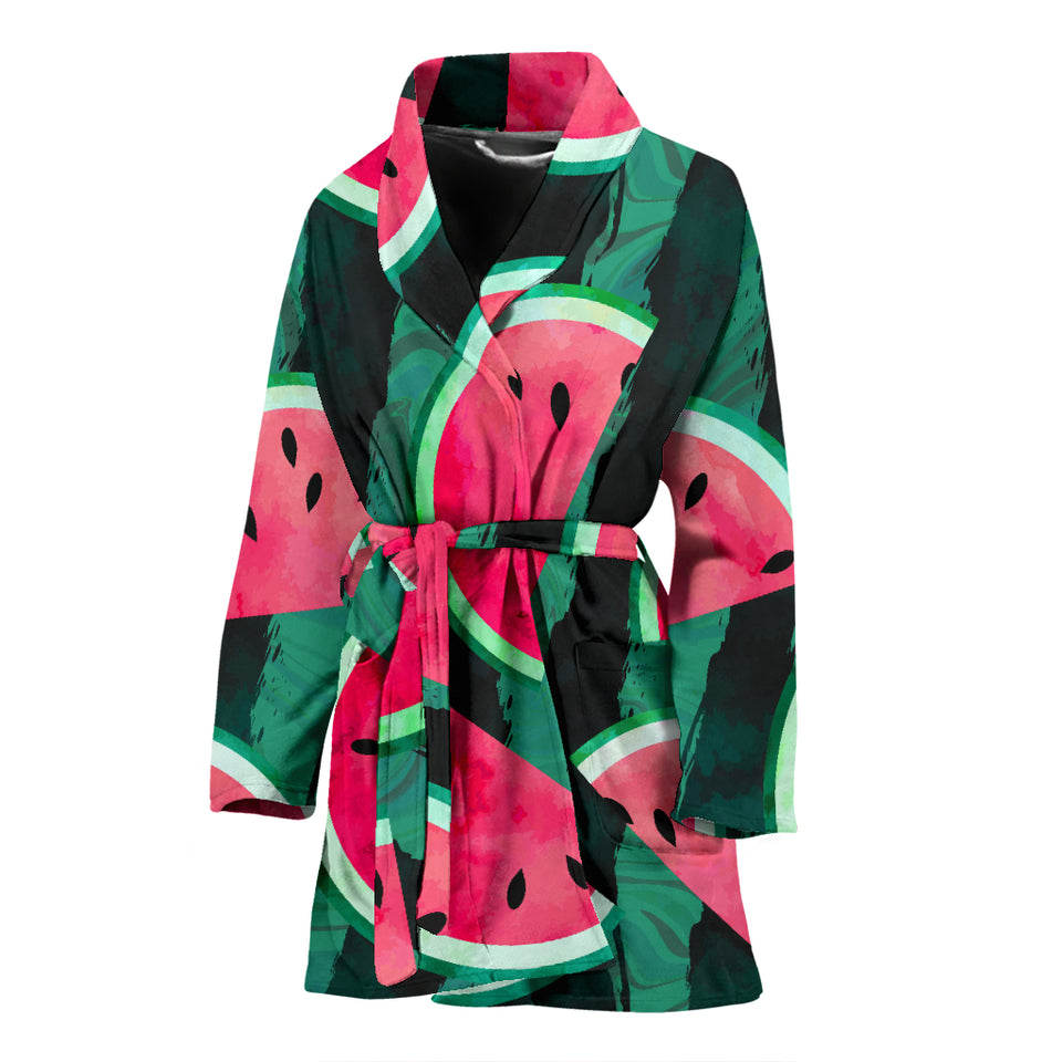 Watermelon Pattern Women Bathrobe
