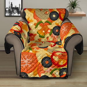 Pizza Texture Pattern Recliner Cover Protector