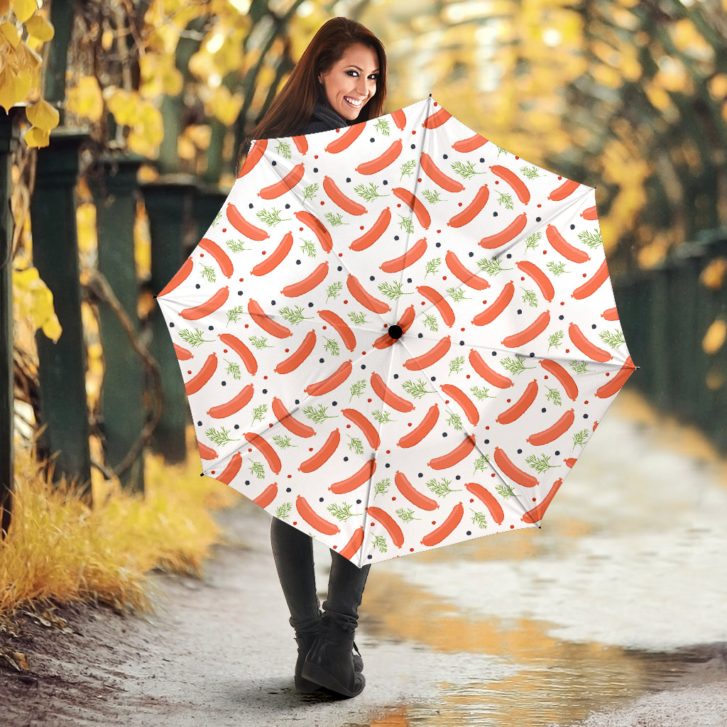 Sausage Pattern Print Design 03 Umbrella