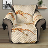 Kangaroo Aboriginal Pattern Background Recliner Cover Protector