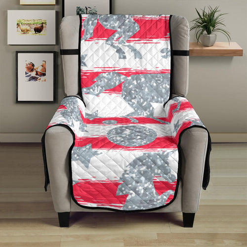 Unicorn Silver Pattern Chair Cover Protector