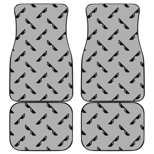 Sun Glasses Pattern Print Design 05 Front and Back Car Mats