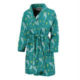 Swordfish Pattern Print Design 04 Men Bathrobe