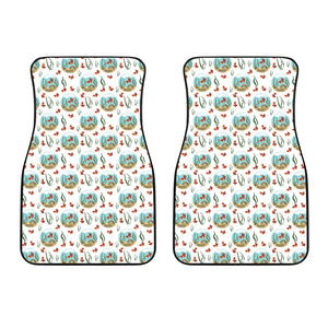 Goldfish Pattern Print Design 01 Front Car Mats