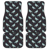 Pigeon Pattern Print Design 01 Front and Back Car Mats