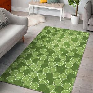 Lime Pattern Background Area Rug
