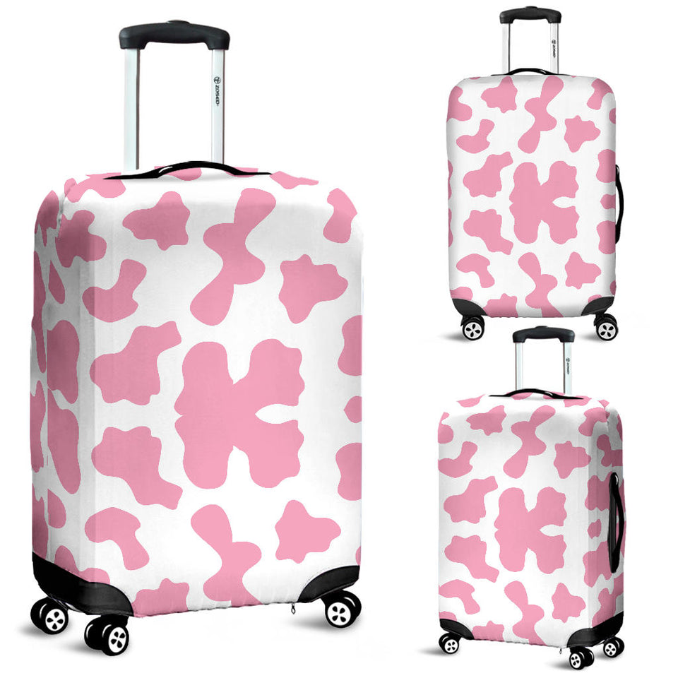 Pink Cow Skin Pattern Luggage Covers