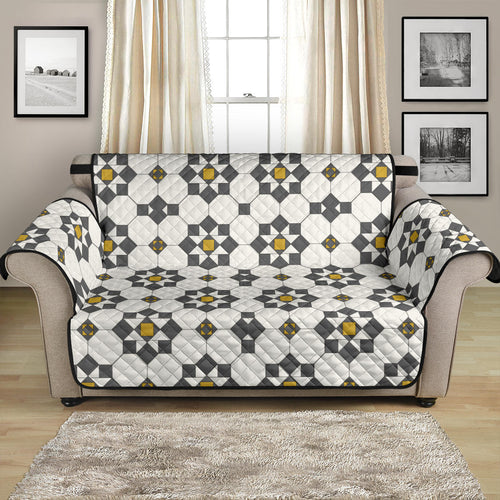 Arabic Morocco Pattern Background Loveseat Couch Cover Protector