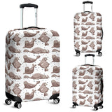 Sea Lion Pattern Background Luggage Covers