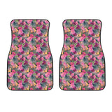 Hibiscus Pattern Print Design 03 Front Car Mats