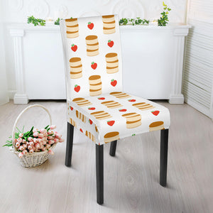 Pancake Pattern Print Design 02 Dining Chair Slipcover