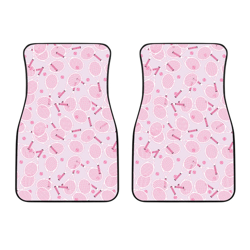 Tennis Pattern Print Design 02 Front Car Mats