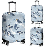 Mermaid Dolphin Pattern Luggage Covers