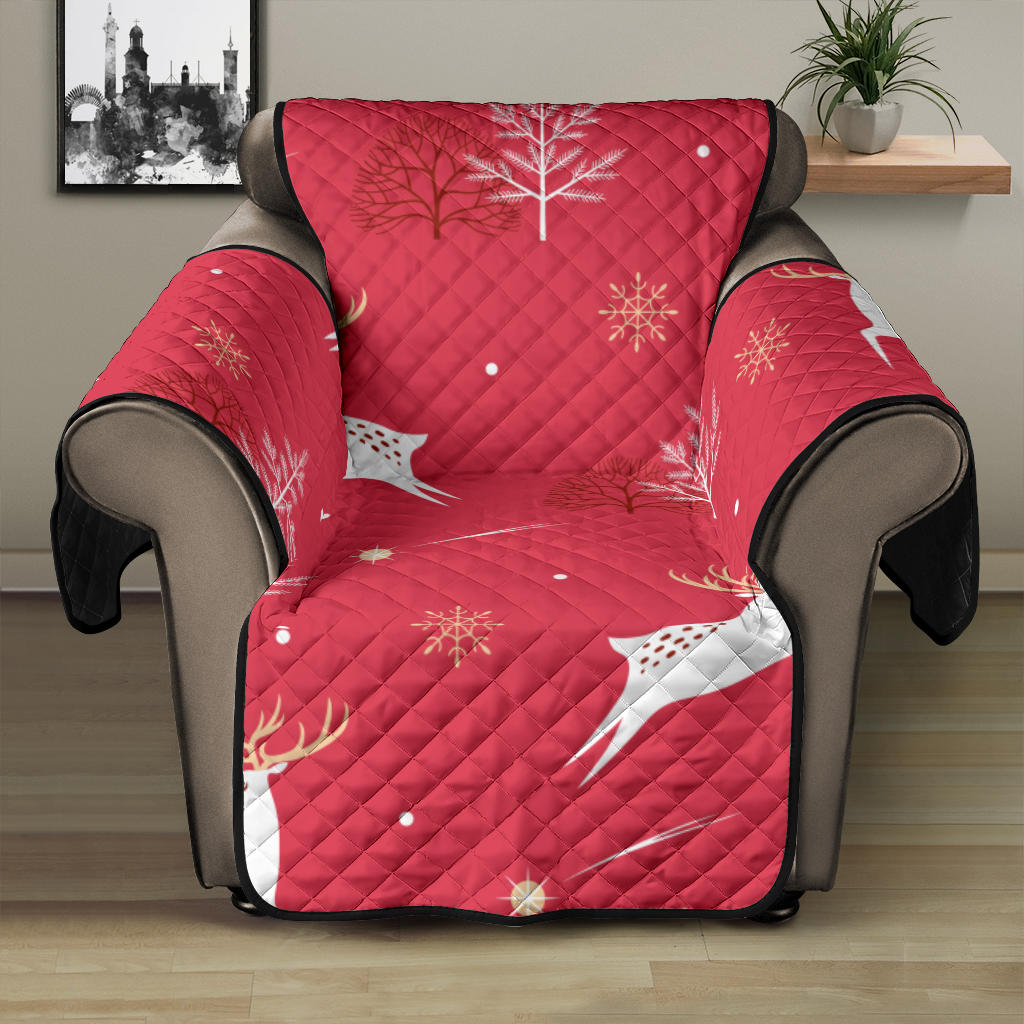 Deer Pattern Background Recliner Cover Protector