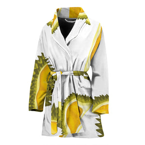 Durian Pattern Women Bathrobe