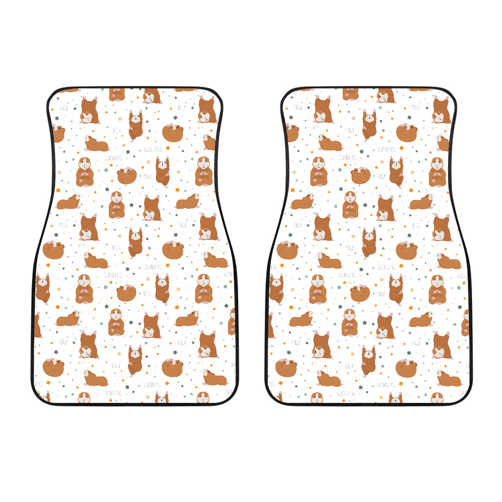 Guinea Pig Pattern Print Design 01 Front Car Mats