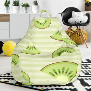 Kiwi Pattern Striped Background Bean Bag Cover