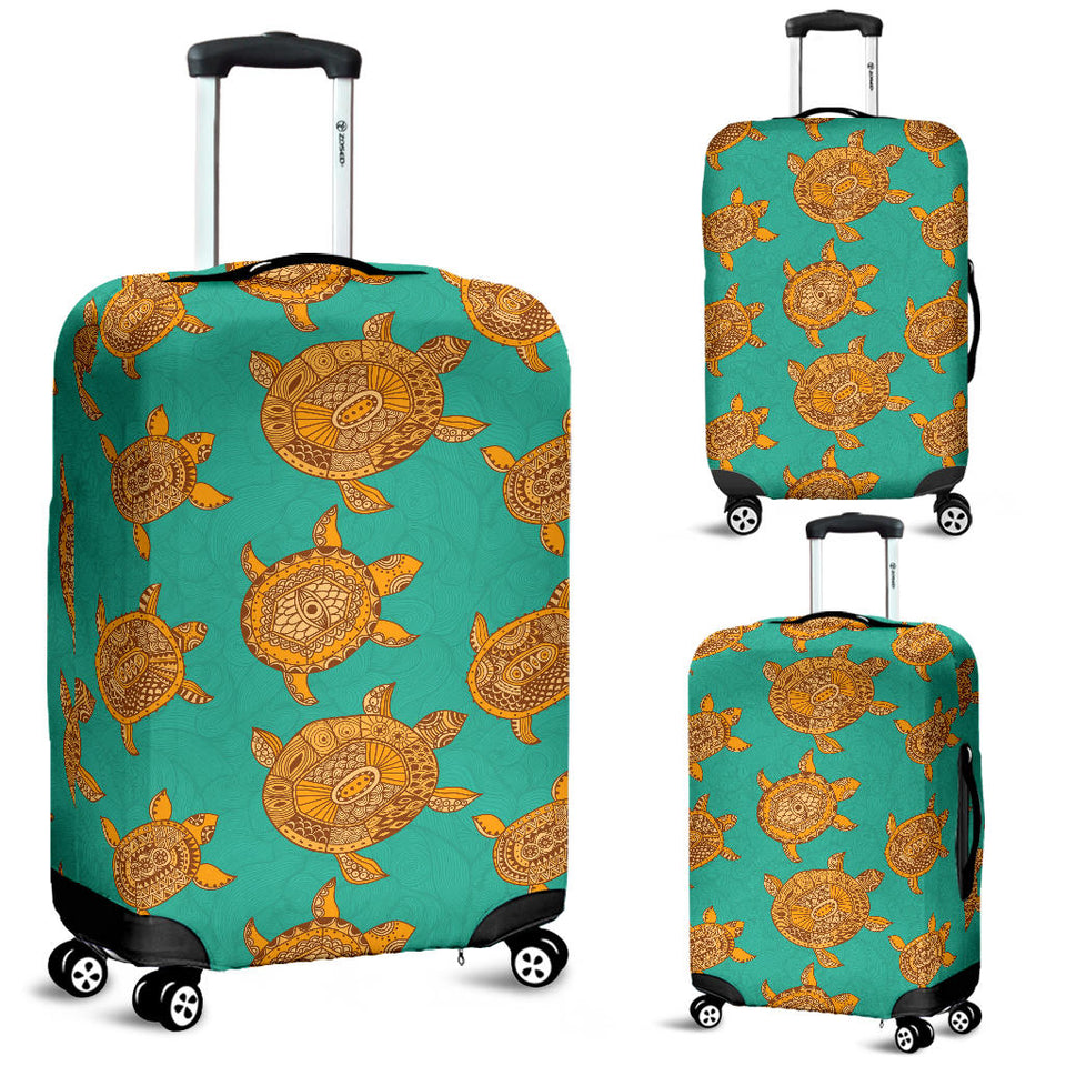 Sea Turtle Tribal Aboriginal Pattern Luggage Covers