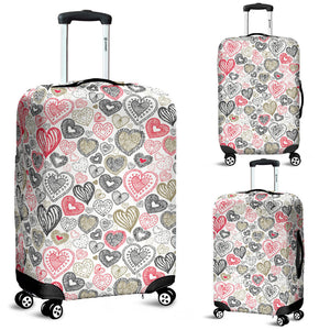 Heart Tribal Pattern Luggage Covers