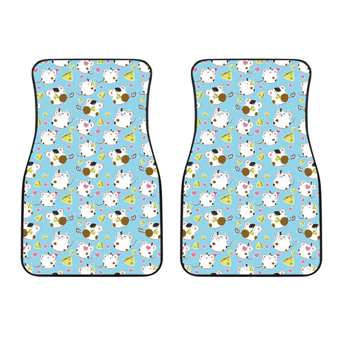 Guinea Pig Pattern Print Design 03 Front Car Mats