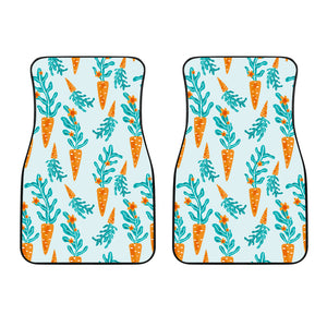 Carrot Pattern Print Design 03 Front Car Mats