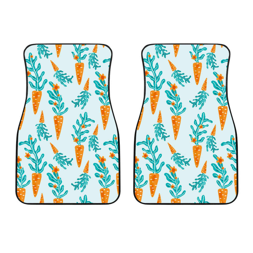 Carrot Pattern Print Design 03 Front Car Mats