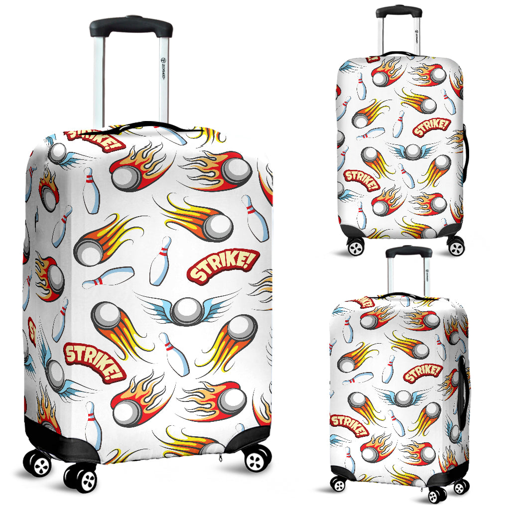 Bowling Strike Pattern Luggage Covers