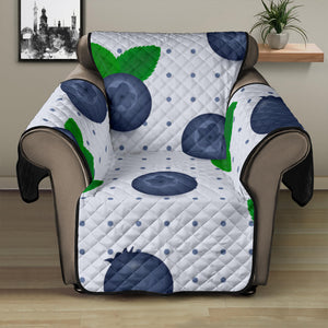 Blueberry Pokka Dot Pattern Recliner Cover Protector