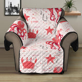 Octopus  Crab Starfish Pattern Recliner Cover Protector