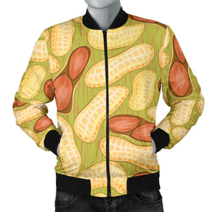 Peanut Pattern Theme Men Bomber Jacket