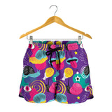 Snail Pattern Print Design 02 Women Shorts