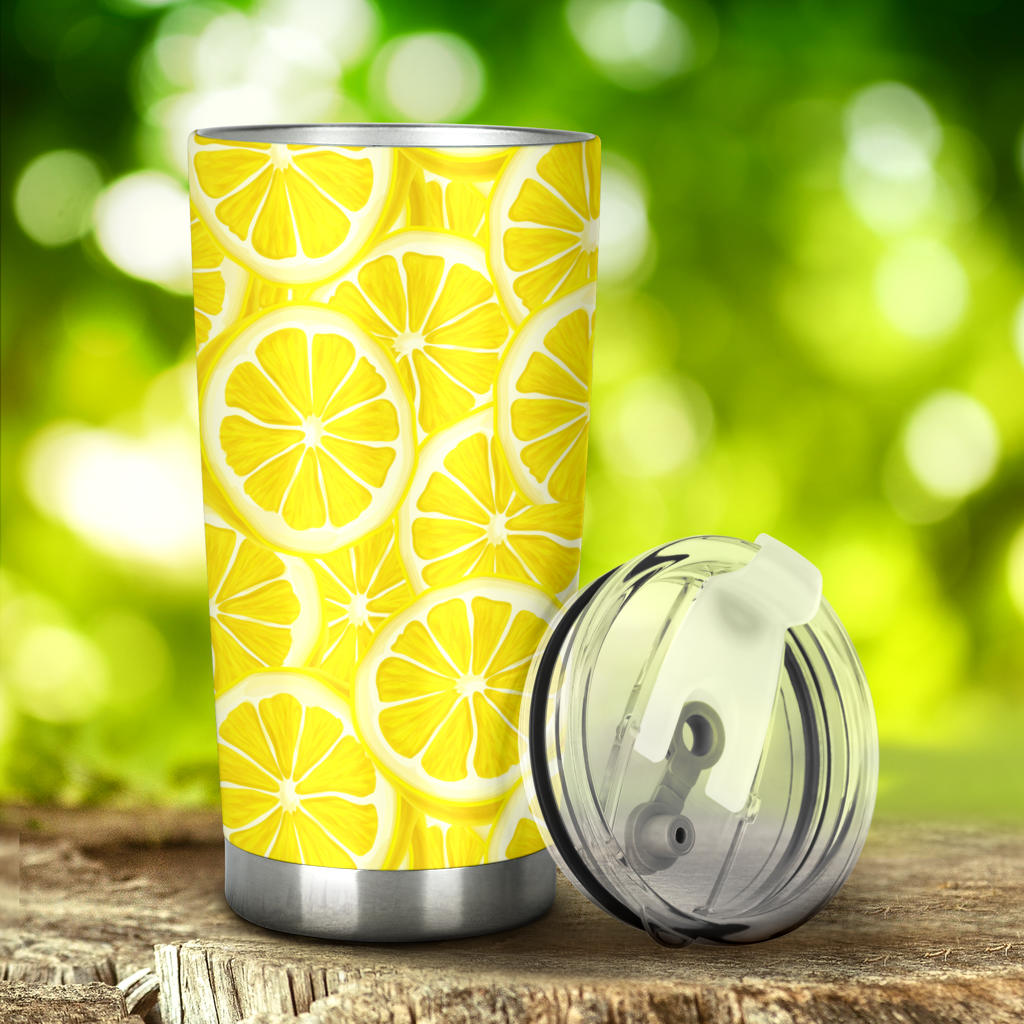 Sliced Lemon Pattern Tumbler