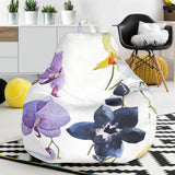 Orchid Pattern Background Bean Bag Cover