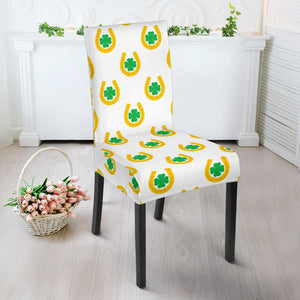 Horseshoes Pattern Print Design 03 Dining Chair Slipcover