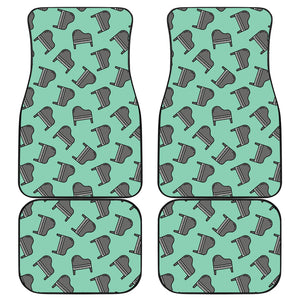 Piano Pattern Print Design 04 Front and Back Car Mats