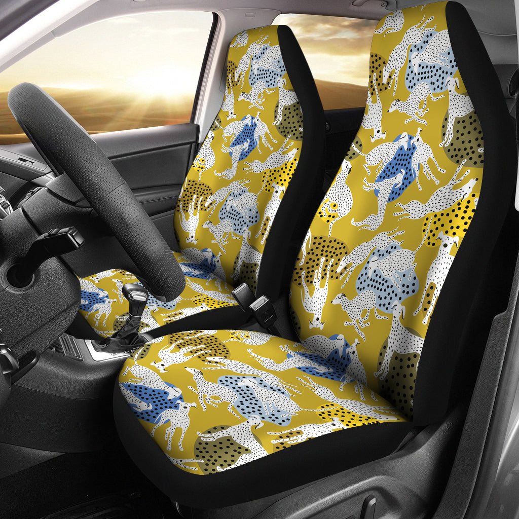 Greyhound Pattern Print Design 02 Universal Fit Car Seat Covers