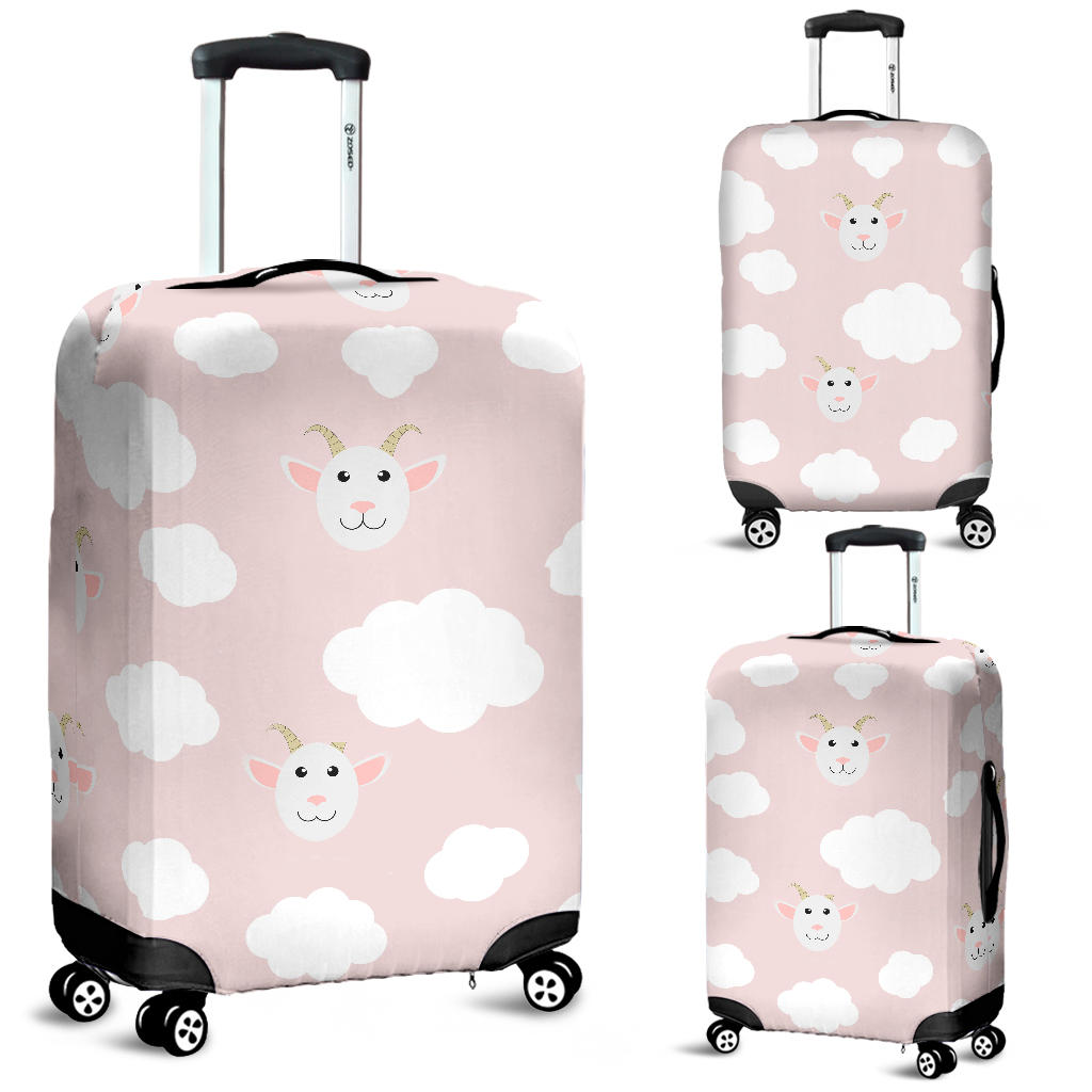 Goat Could Pink Pattern Luggage Covers