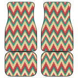 Zigzag Chevron Pattern Front and Back Car Mats