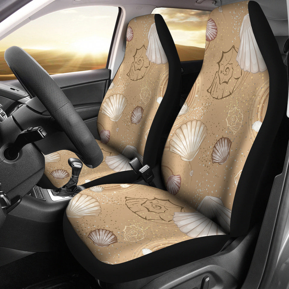 Shell Pattern Sand Universal Fit Car Seat Covers