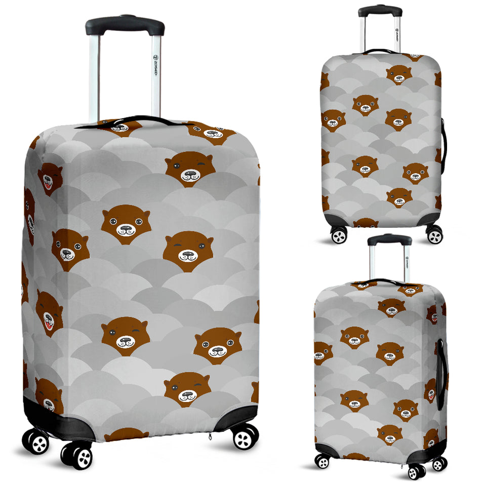 Cute Otter Pattern Luggage Covers