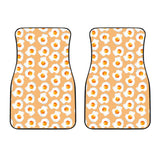 Fried Eggs Pattern Print Design 01 Front Car Mats